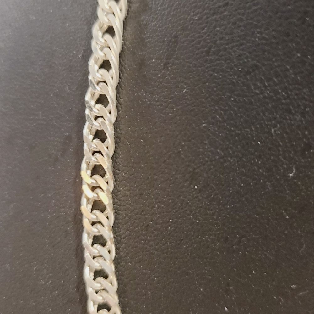 Solid Sterling Silver Chain Necklace - image 6
